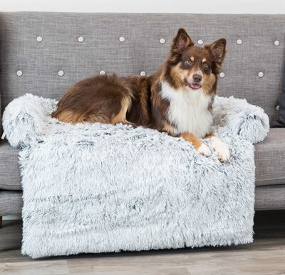 Trixie Sofa Bed Harvey Meubelbeschermer Hoekig Wit / Zwart 90X90X8 CM