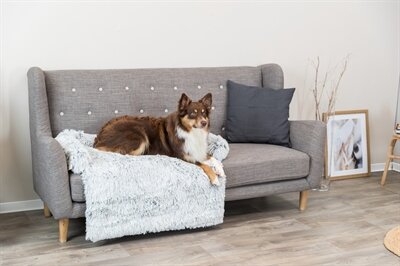 Trixie Sofa Bed Harvey Meubelbeschermer Hoekig Wit / Zwart 80X130 CM