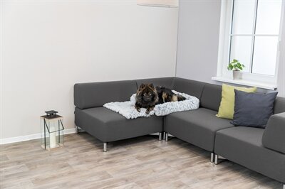 Trixie Sofa Bed Harvey Meubelbeschermer Hoekig Wit / Zwart 80X130 CM